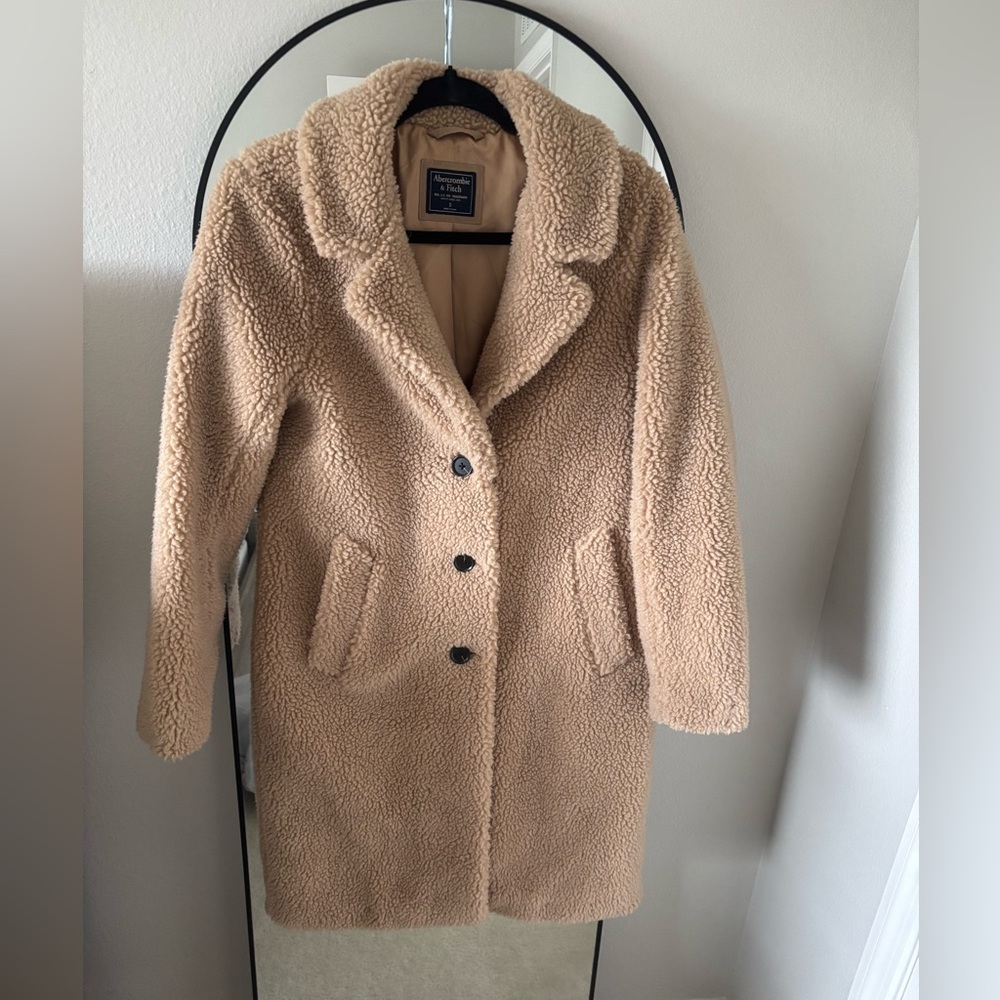 Abercrombie & Fitch Camel Teddy Jacket